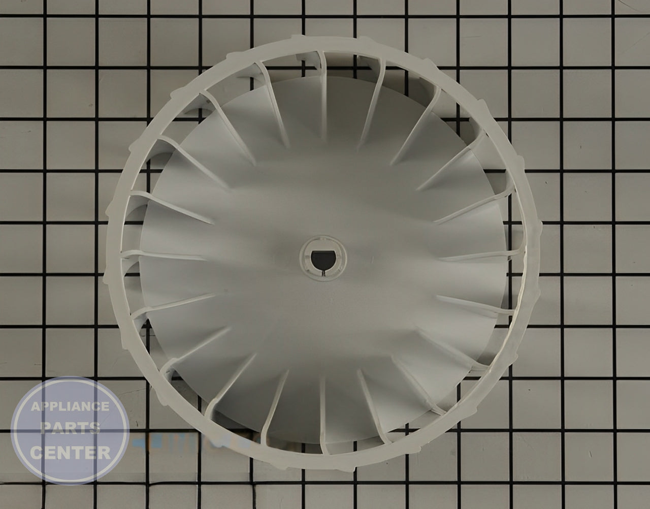WHIRLPOOL BLOWER WHEEL W11497304 - Main view showing efficient air circulation for WPL Dryers