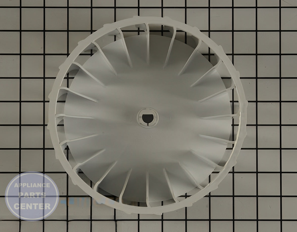 WHIRLPOOL BLOWER WHEEL W11497304 - Main view showing efficient air circulation for WPL Dryers