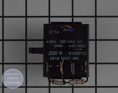Temperature Control Switch W11501315 - Side view with 2.5-inch width