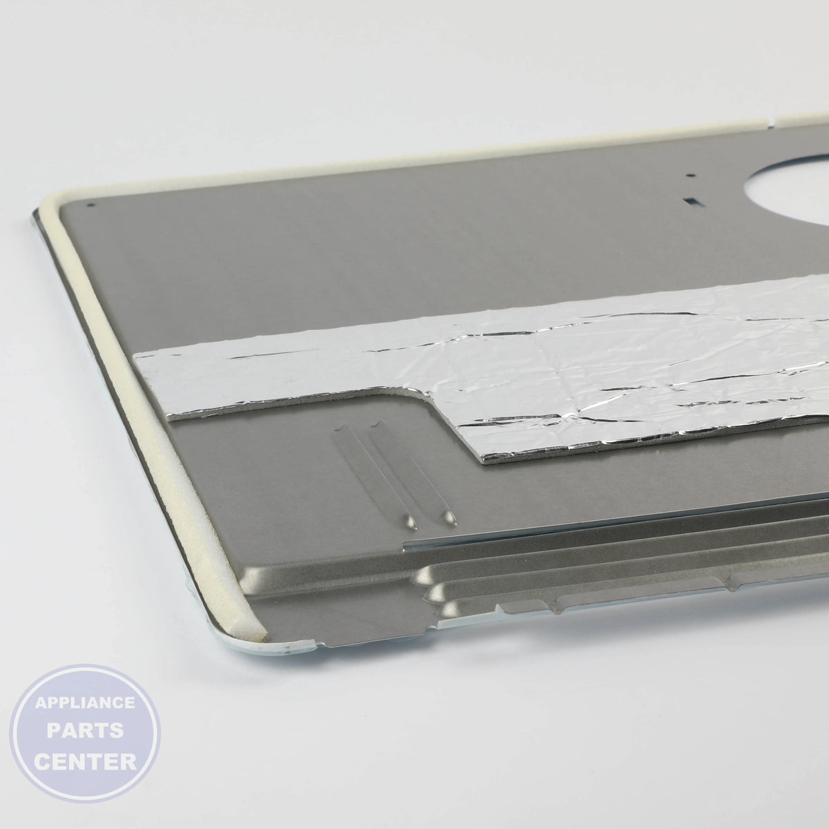 COVER-EVAP W11515911 - Side view with precise measurements