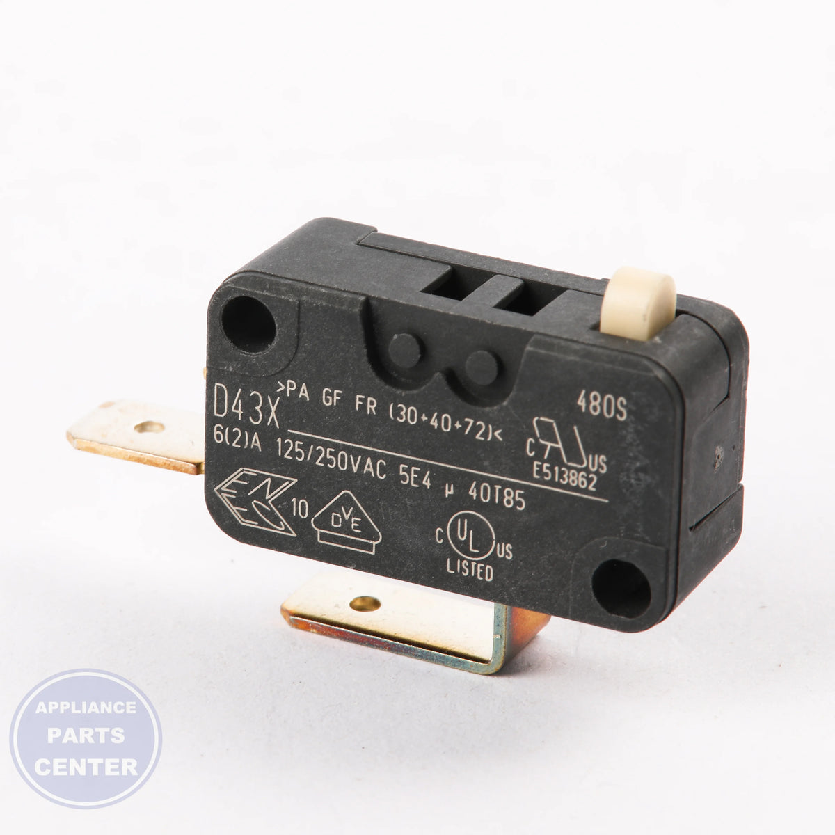 SWITCH W11527839 - Side view with precise measurements