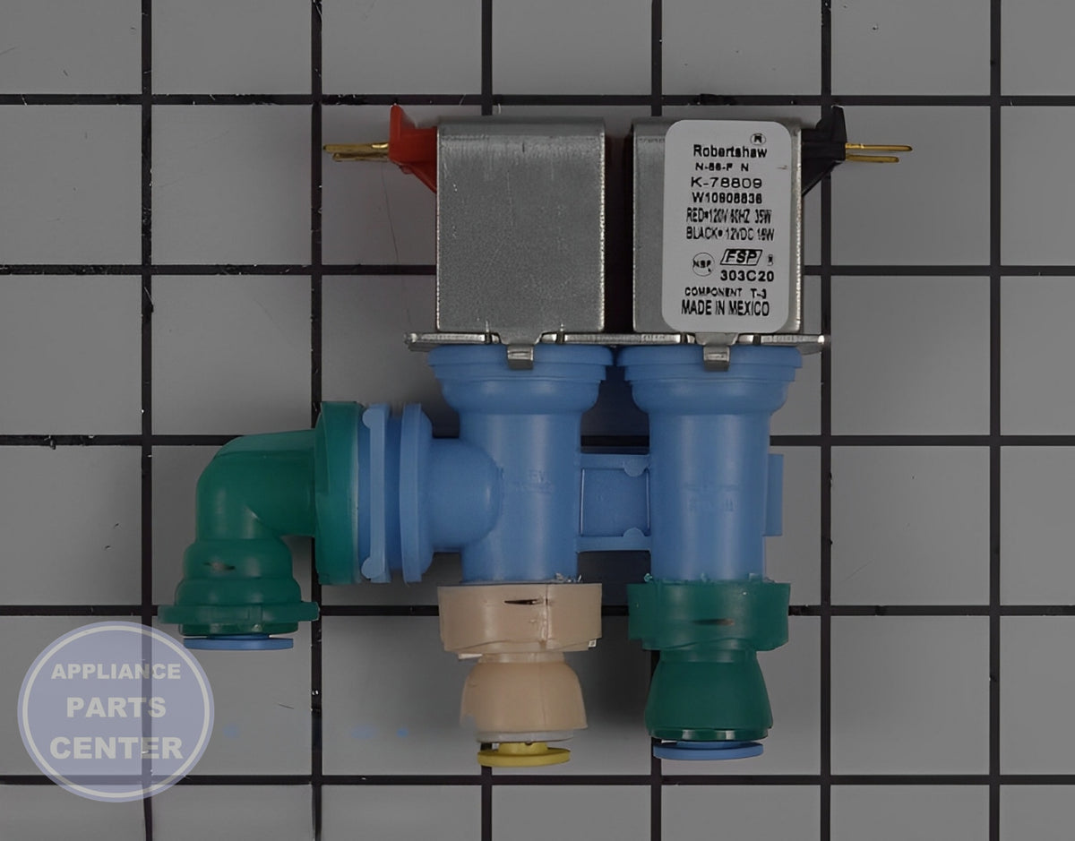 WHIRLPOOL REFRIGERATOR VALVE W11535162 - Main view showing efficient water control for WPL Refrigerator