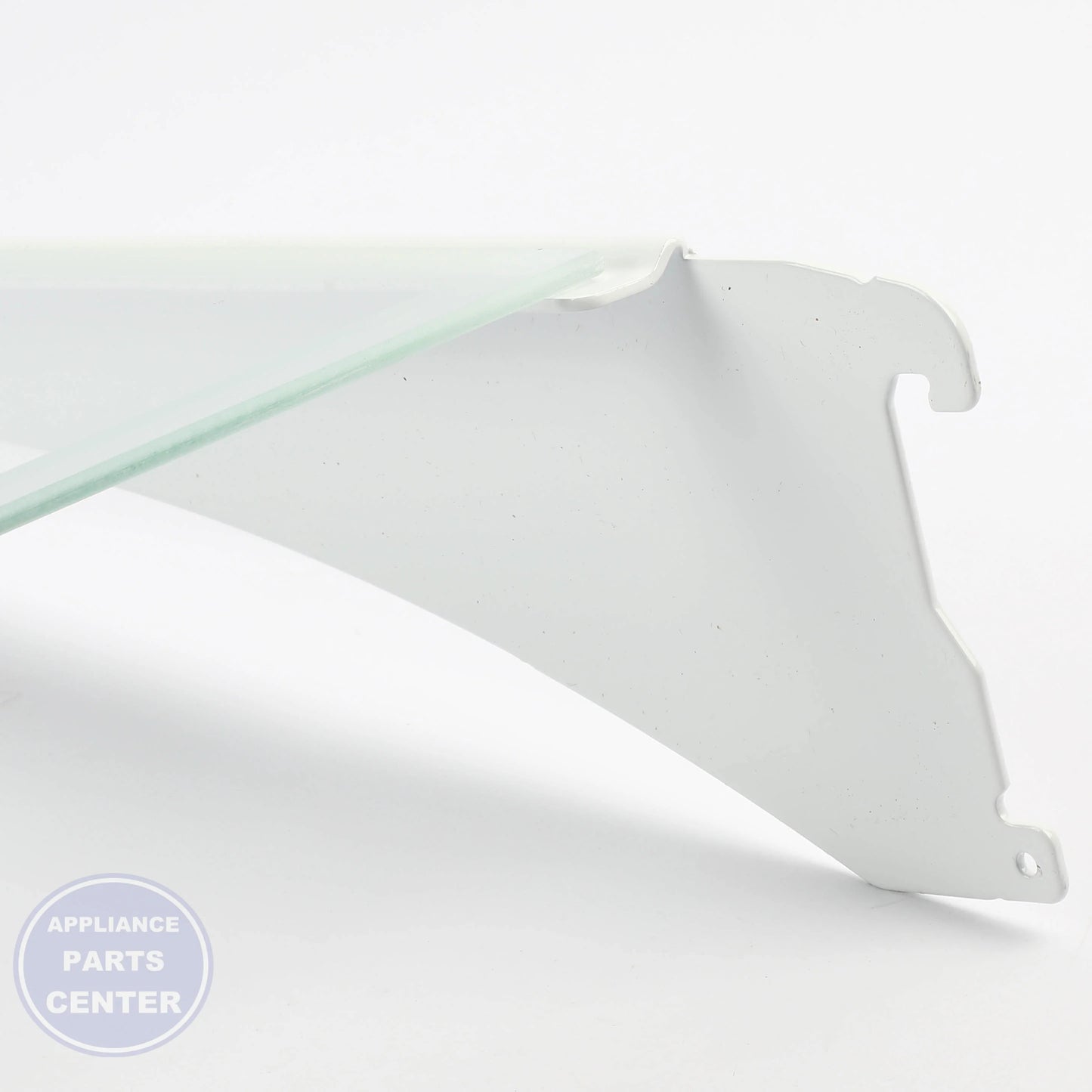 SHELF-GLAS W11540779 - Detailed view of sturdy shelf & support details