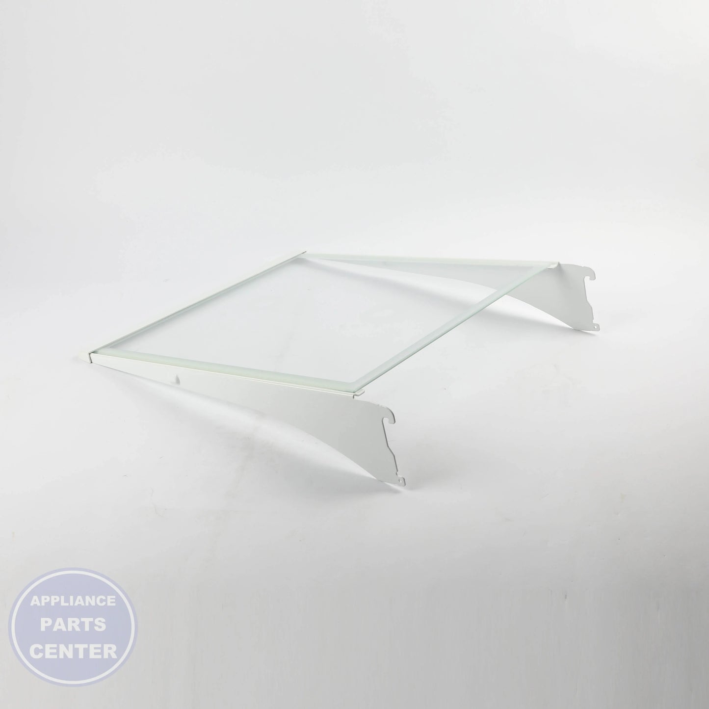 WPL SHELF-GLAS W11540779 - Installation in WPL Refrigerator showing secure mounting points