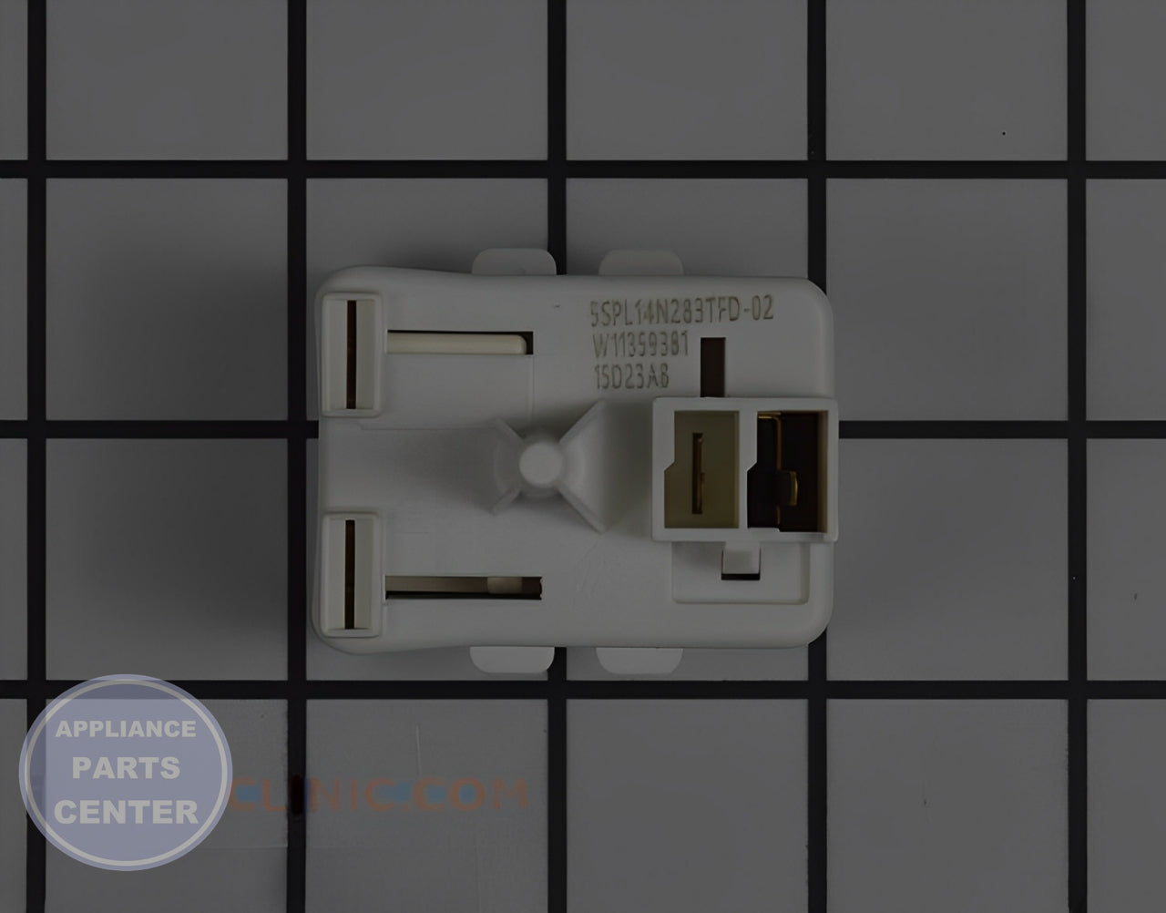 WHIRLPOOL REFRIGERATOR START DEVICE W11547180 - Main view showing compatibility with various models