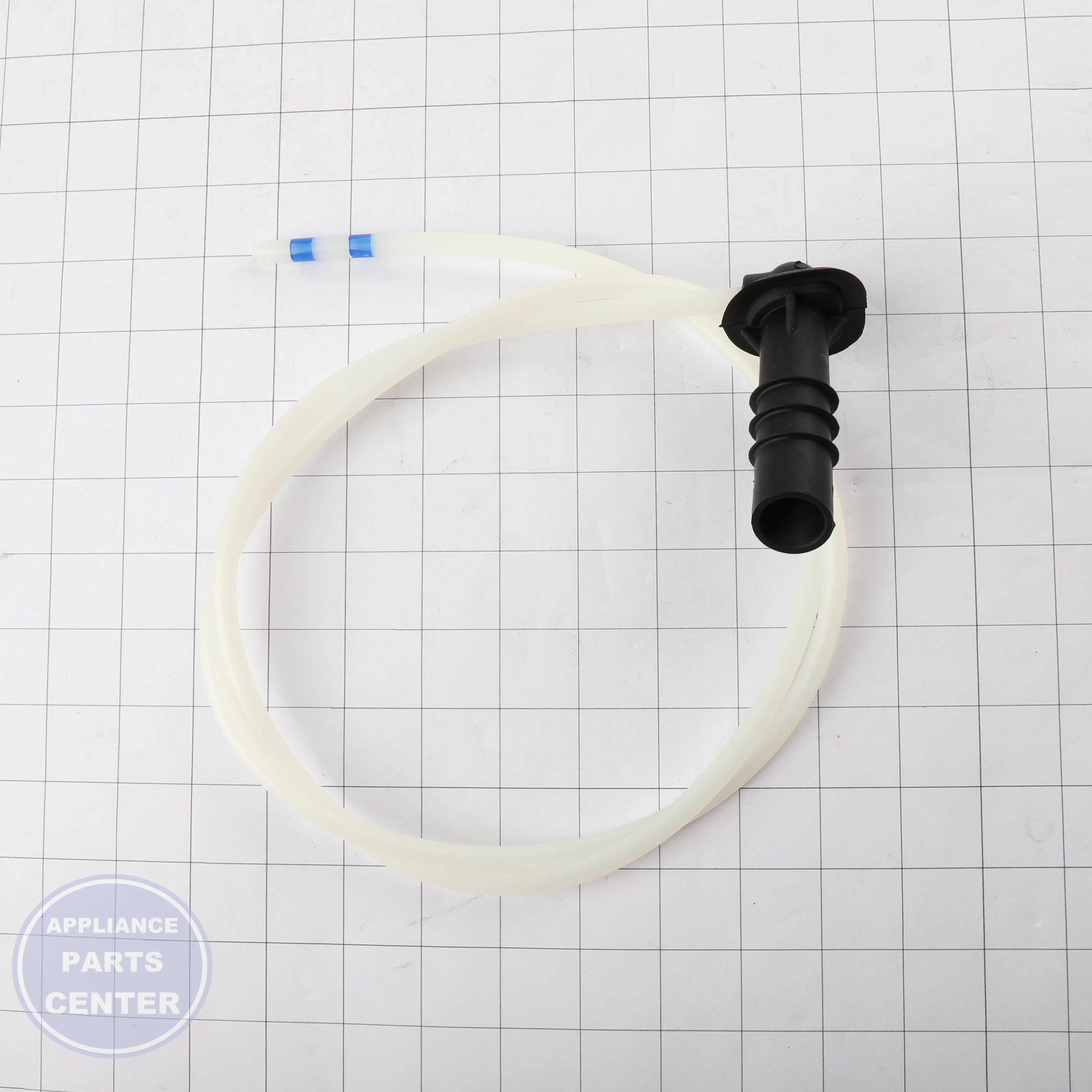 TUBE-WATER W11551552 - Side view with precise measurements