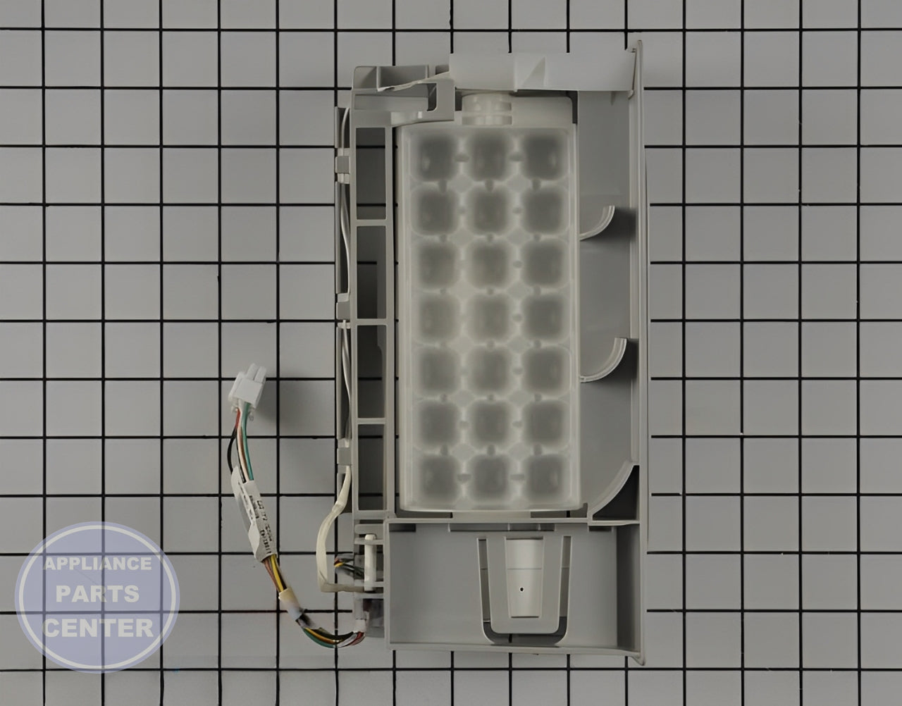 WHIRLPOOL REFRIGERATOR ICEMAKER W11557001 - Main view showing efficient ice production for various WPL models
