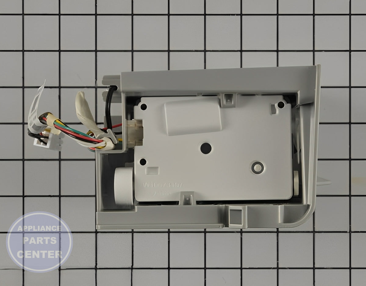 WHIRLPOOL REFRIGERATOR ICEMAKER W11557001 - Installation in W11026494 showing key mounting points