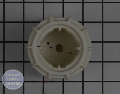 WHIRLPOOL COUPLING W11561052 - Side view with precise measurements for accurate fit