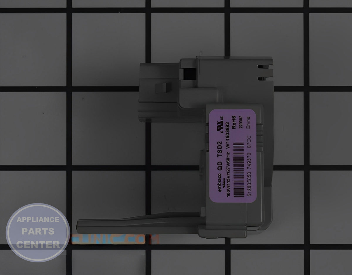 Whirlpool Start Device W11561262 - Installation in KitchenAid model showing key mounting points