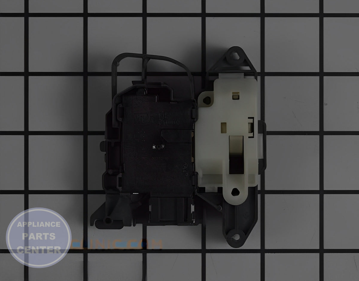 WHIRLPOOL LATCH W11565030 - Side view with precise measurements
