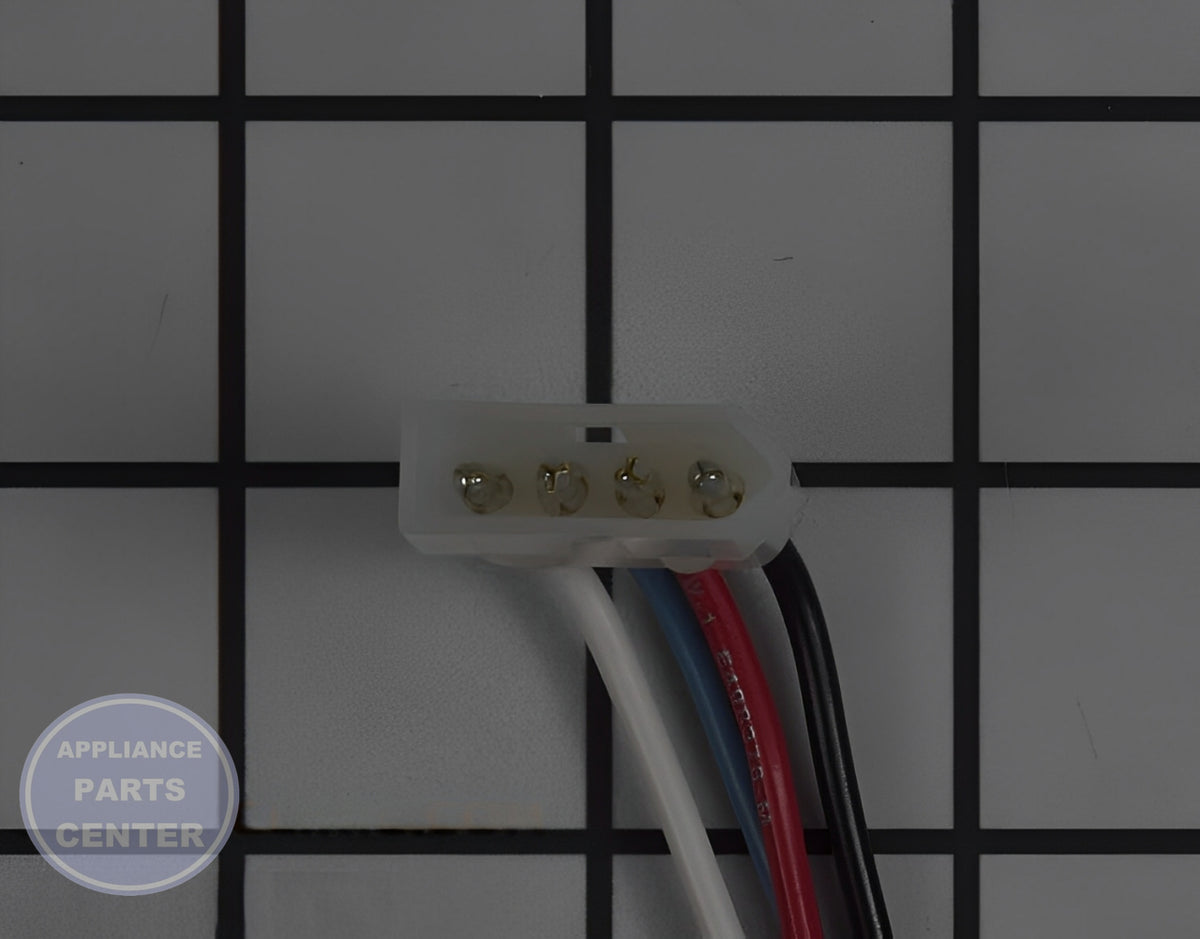 WHIRLPOOL WIRE HARNESS W11596043 - Side view with precise wire specifications