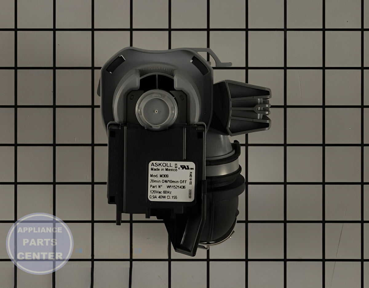 WHIRLPOOL CIRCULATION PUMP W11612327 - Main view showing efficient water flow for WPL Dishwasher models