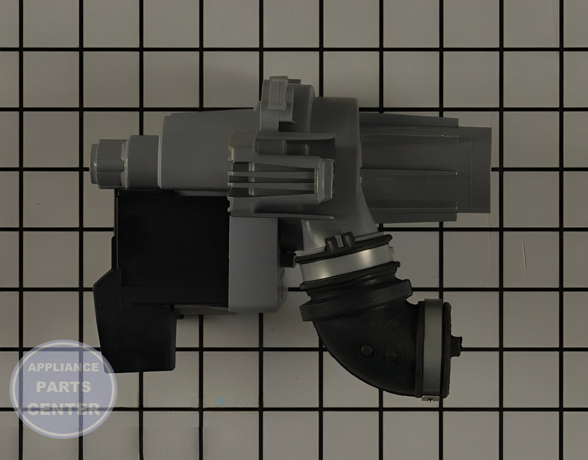 WHIRLPOOL CIRCULATION PUMP W11612327 - Side view with durability and efficient water circulation specs