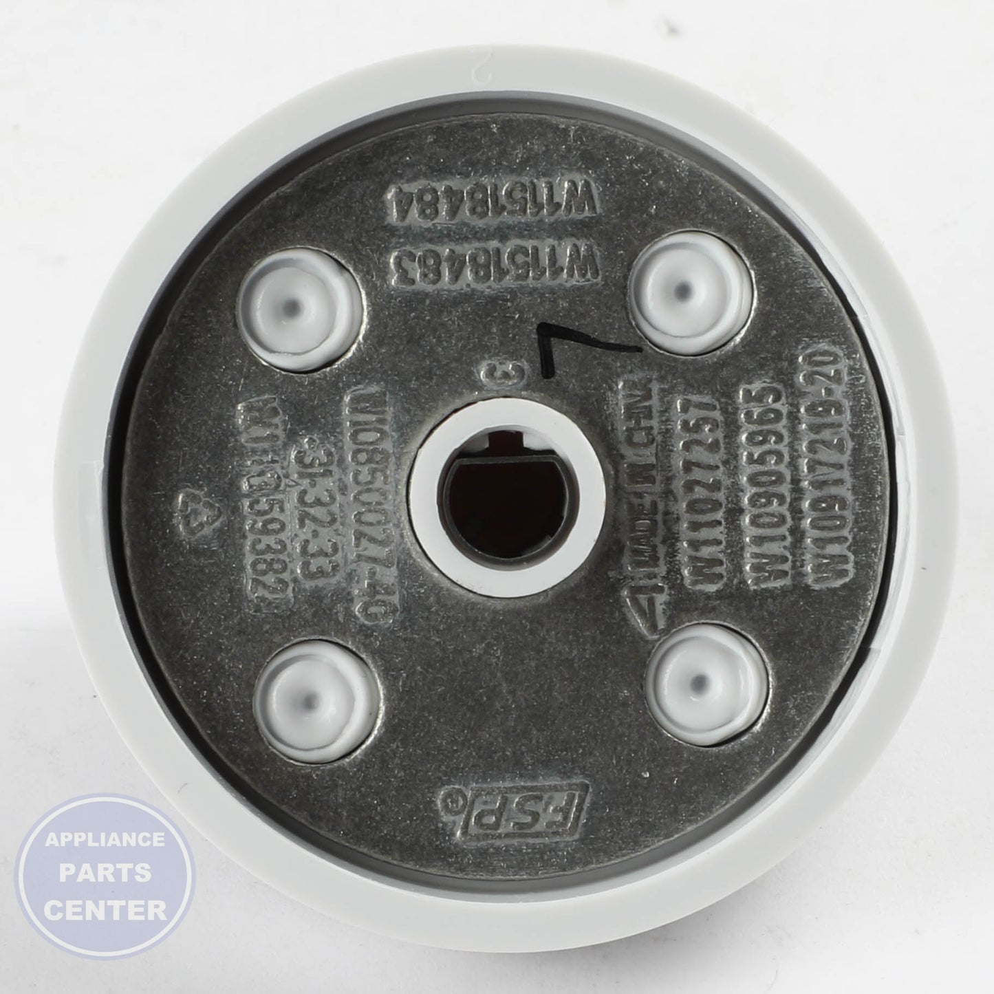 [Brand] KNOB W11613600 - Installation in [specific model] showing key mounting points