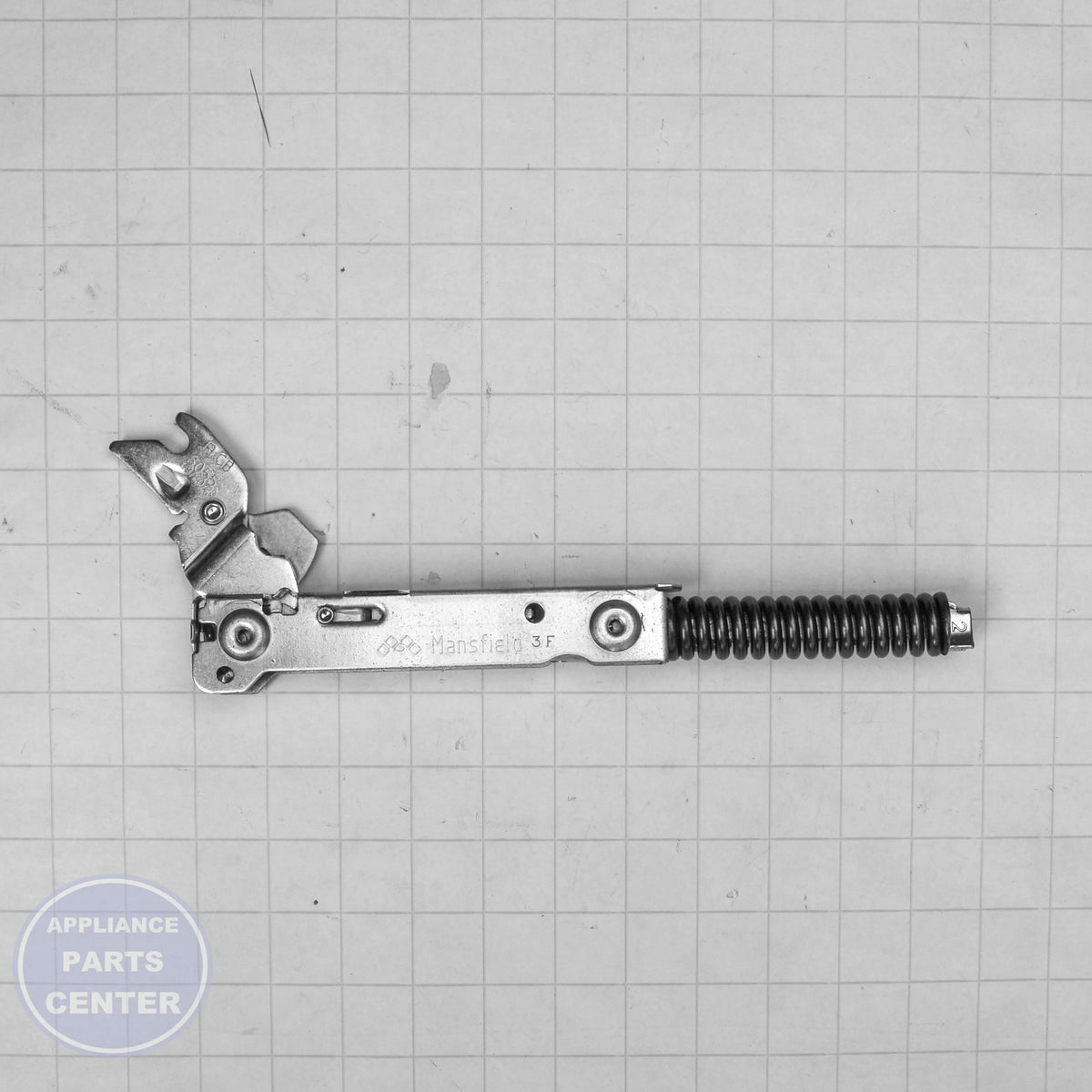 HINGE-DOOR W11617231 - Side view with precise alignment specs