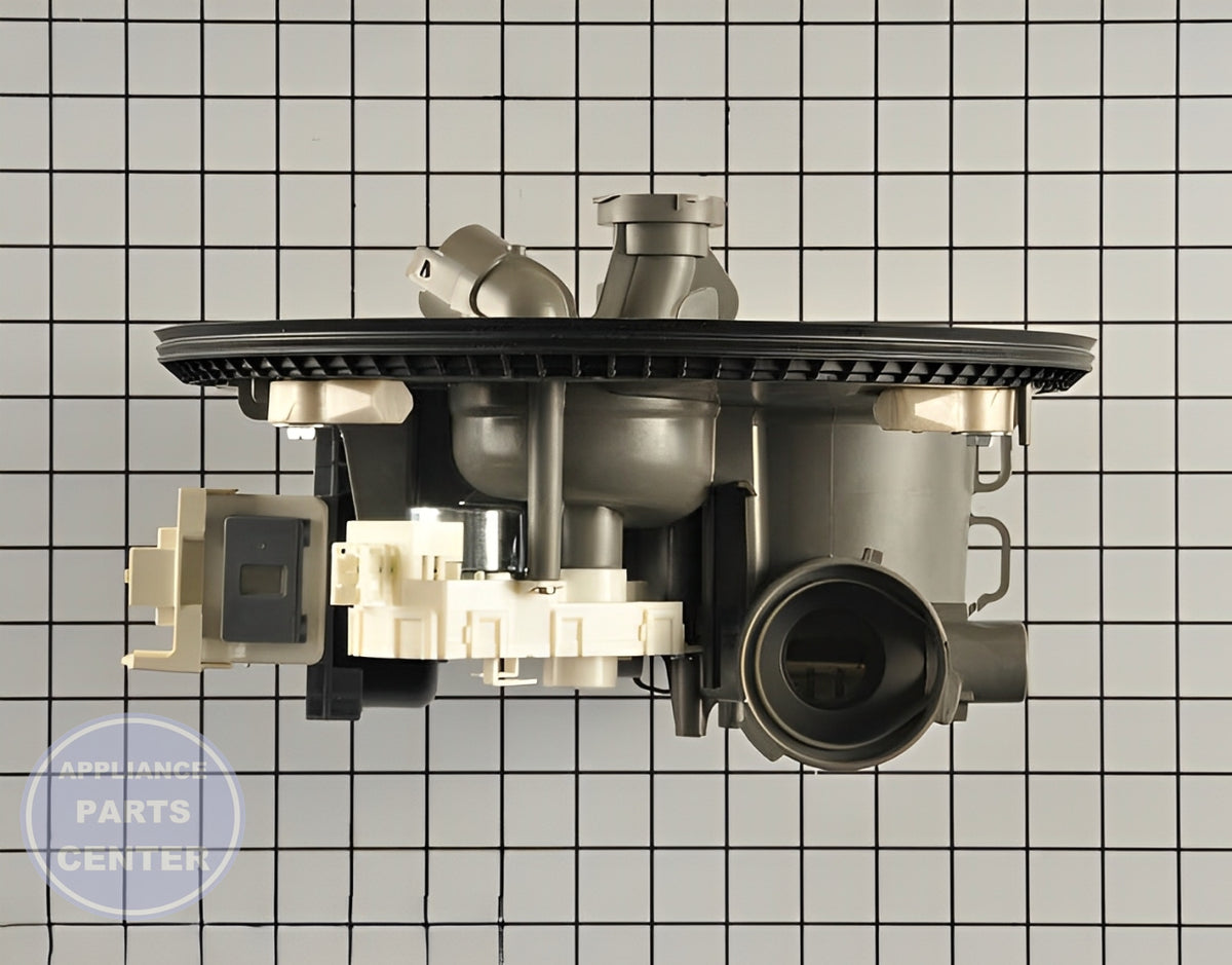 Dishwasher Pump & Motor Assembly W11665769 - Detailed view of durable motor assembly