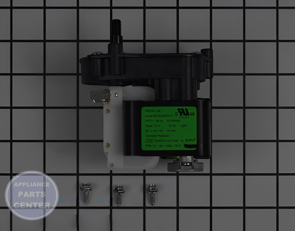 WHIRLPOOL REFRIGERATOR ICE AUGER MOTOR W11671282 - Main view showing powerful motor for various Whirlpool models
