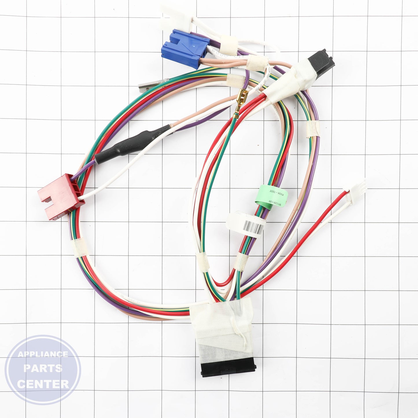 HARNS-WIRE W11676780 - Side view with precise measurements