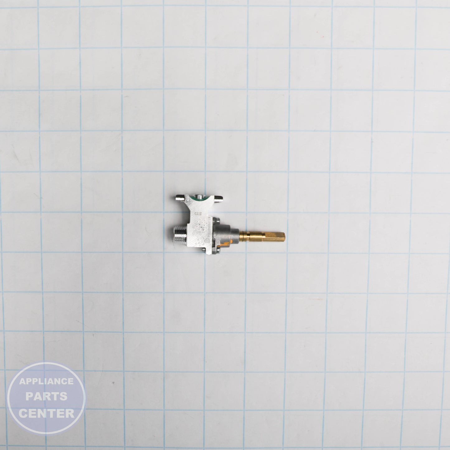 VALVE-GAS W11677628 - Side view with durable construction and precise measurements