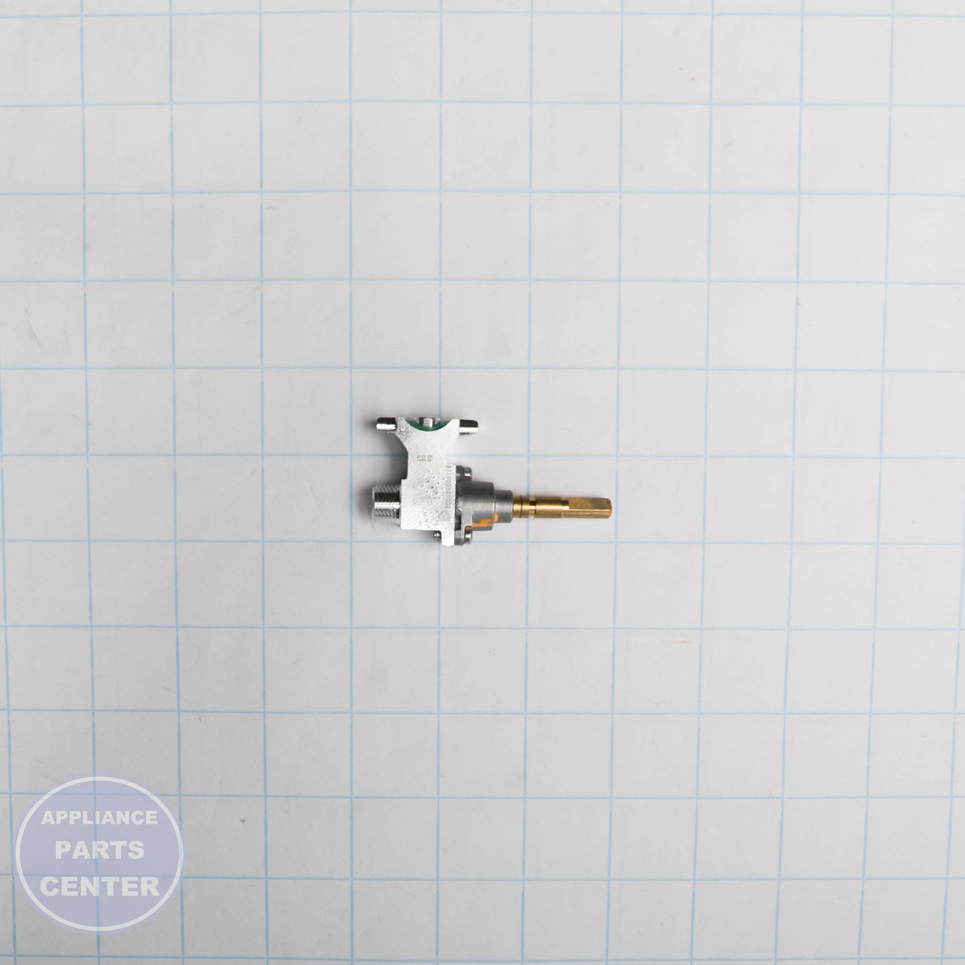 VALVE-GAS W11677628 - Side view with durable construction and precise measurements