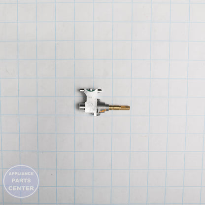VALVE-GAS W11677628 - Side view with durable construction and precise measurements