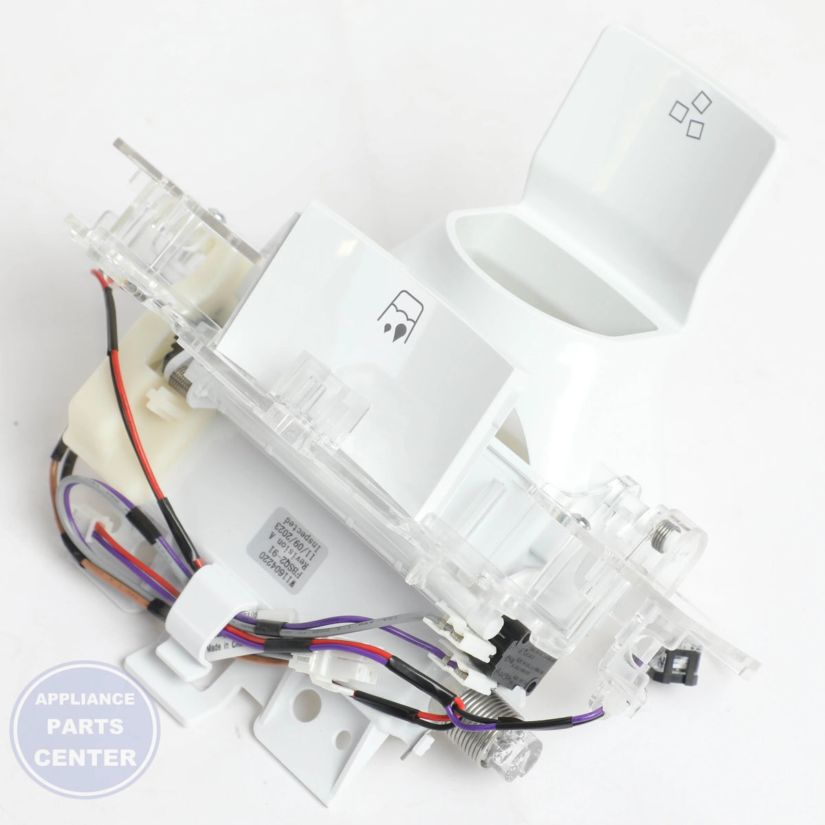 WPL DOOR-ICE W11678841 - Installation in W11024787 model showing key mounting points