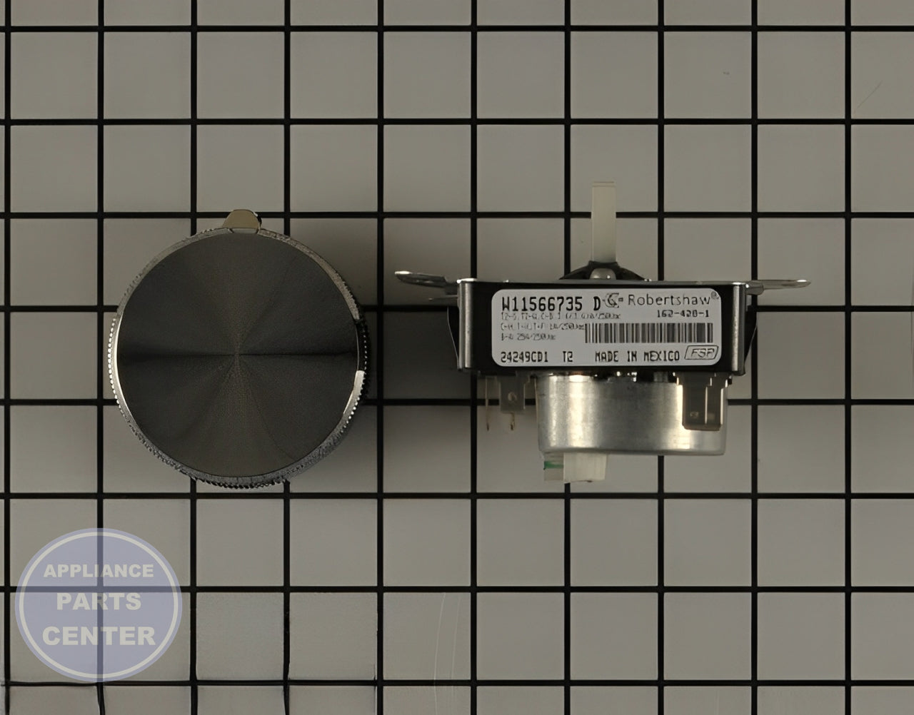 WHIRLPOOL DRYER TIMER W11685947 - Main view showing timer functionality for specific models