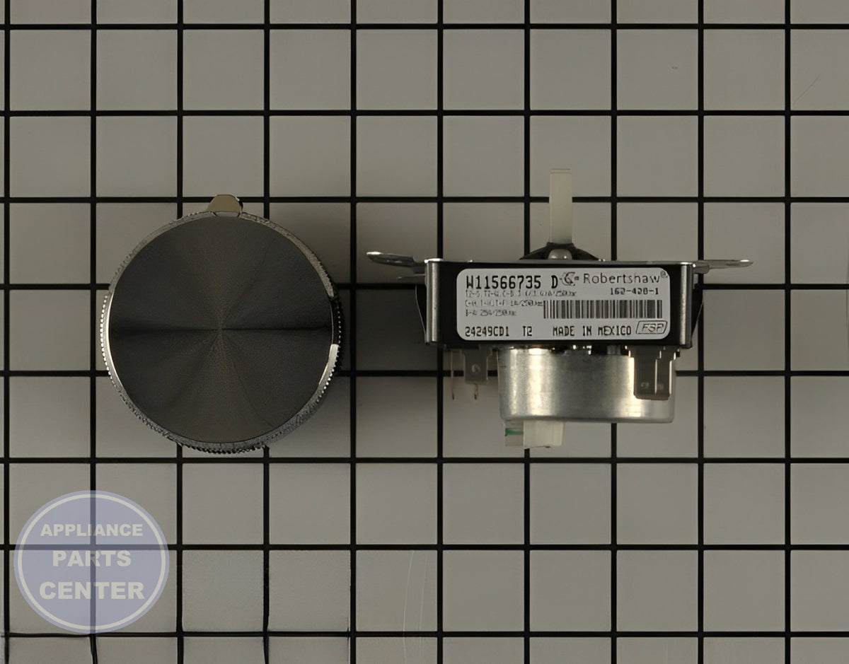 WHIRLPOOL DRYER TIMER W11685947 - Main view showing timer functionality for specific models