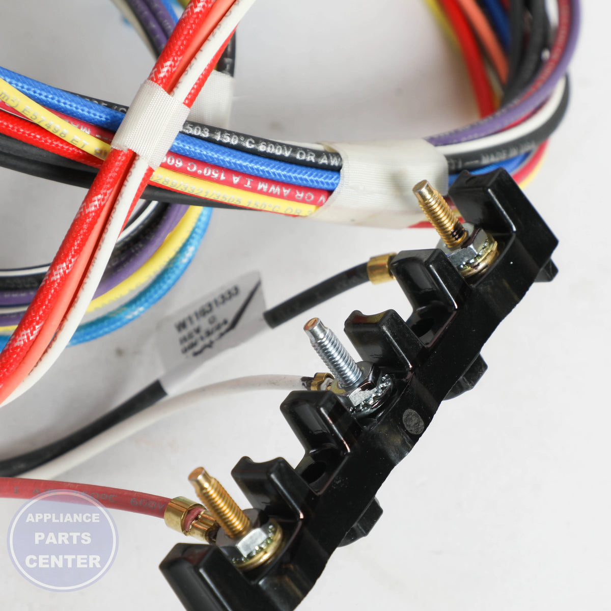HARNS-WIRE W11691348 - Side view with precise wiring details