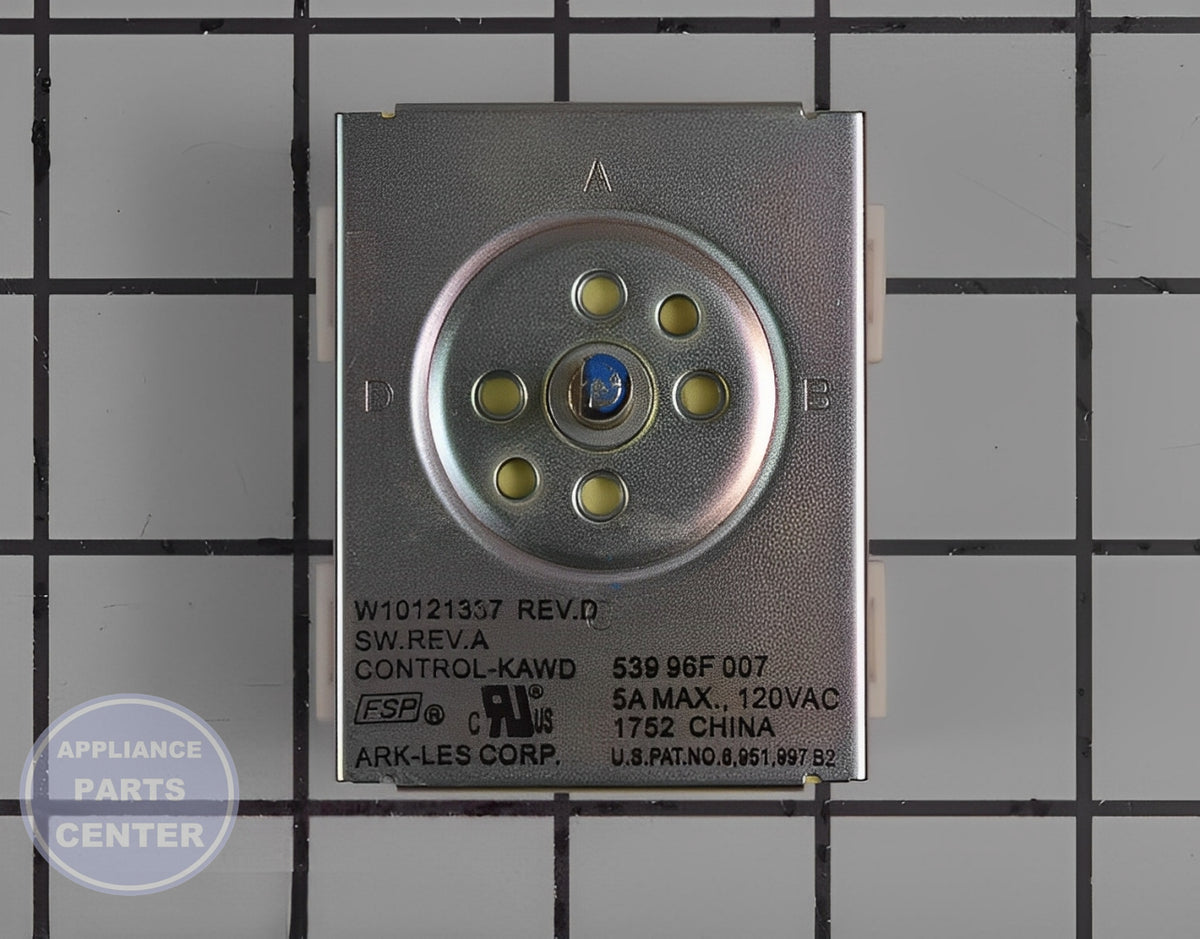 Admiral Temperature Control Thermostat W11708324 - Main view showing heat regulation for Admiral, Jenn Air, KitchenAid models