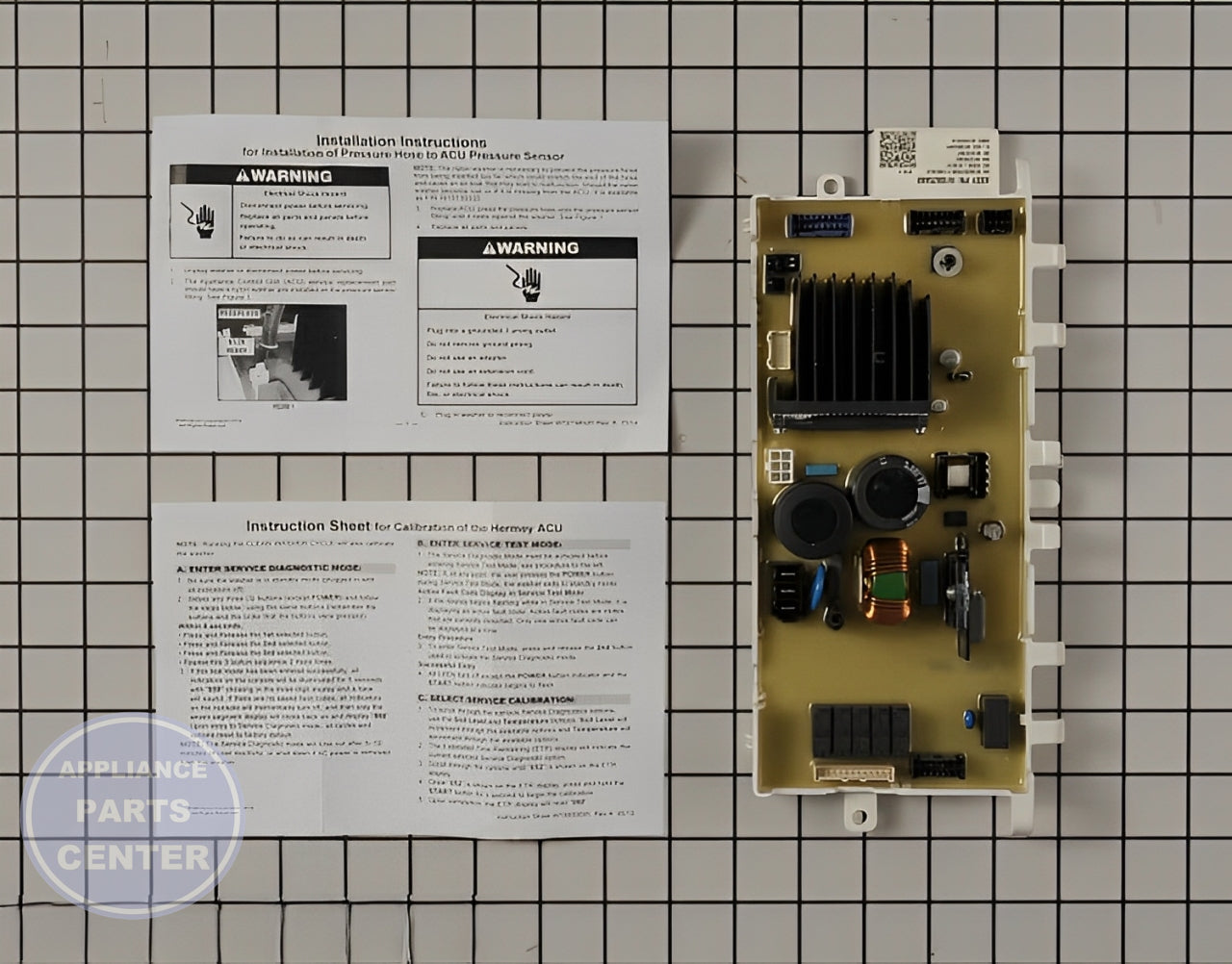 Whirlpool Power Board+Core W11723354 - Main view showing circuit board for WPL Washing Machines