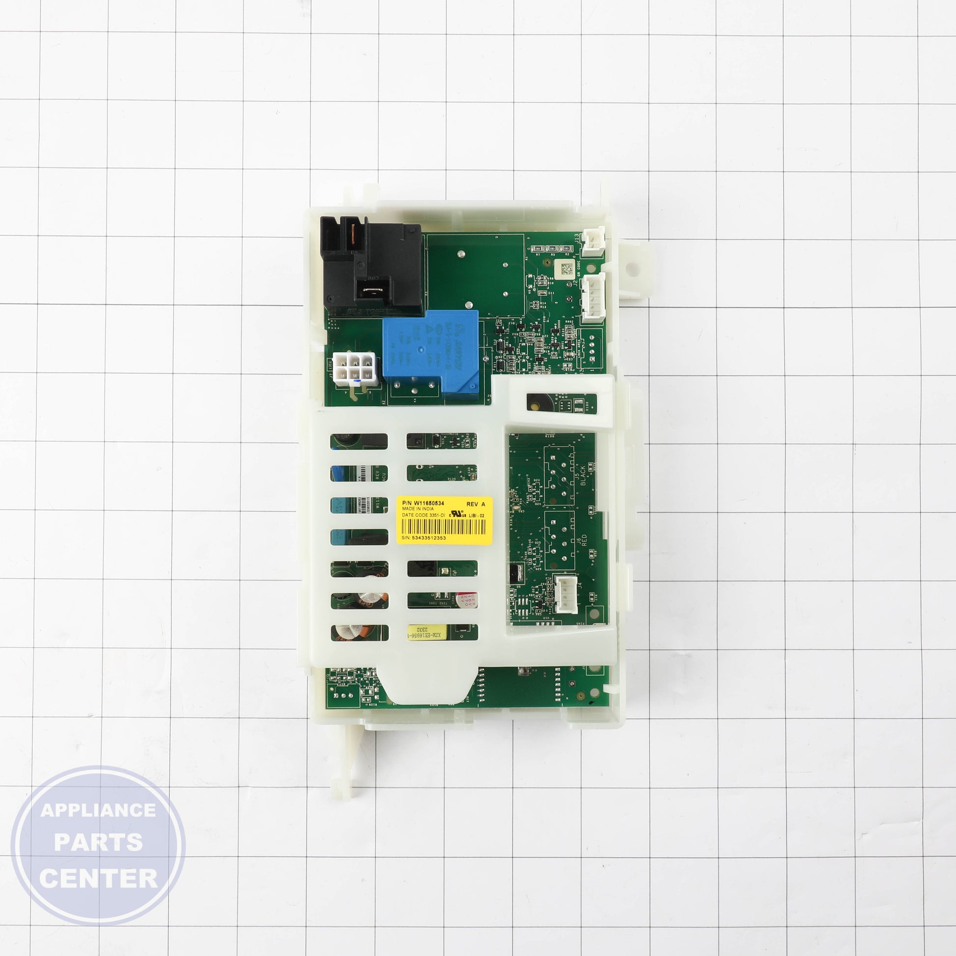 CNTRL-ELEC W11728026 - Side view with precise specifications