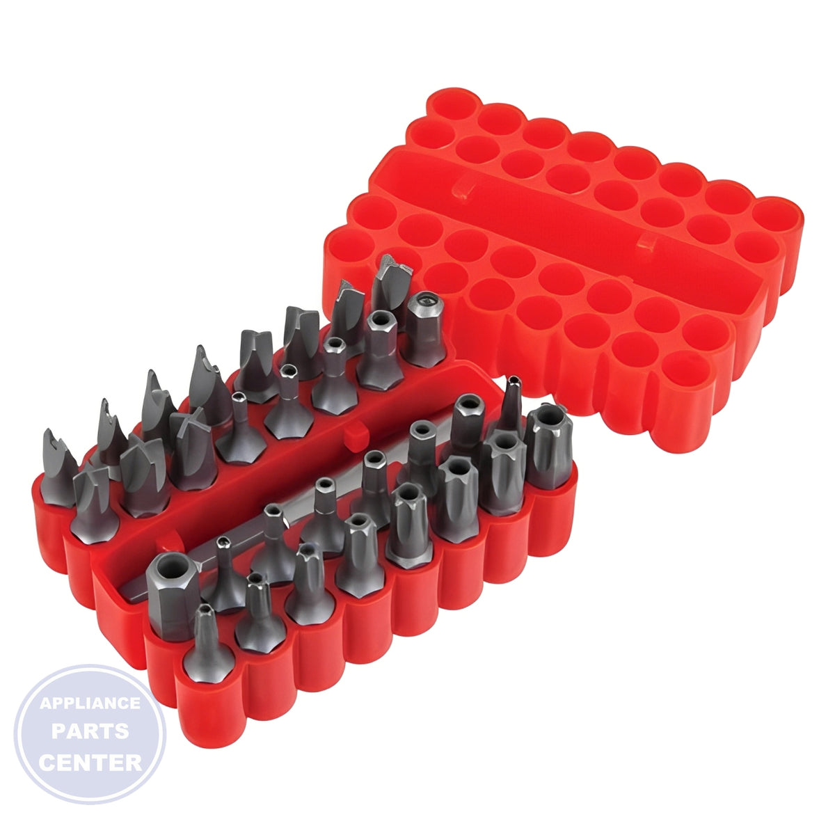 [33-PIECE SECURITY BIT SET] [W1384] - Side view with precise measurements