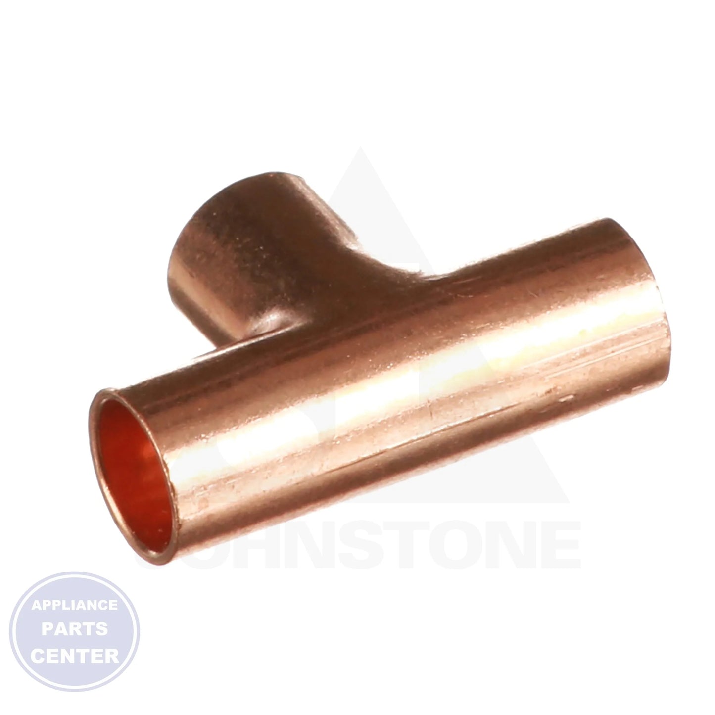 1/4 x 1/4 x 1/4 Copper CxCxC Tee W40306 - Side view with 1/4 inch measurements
