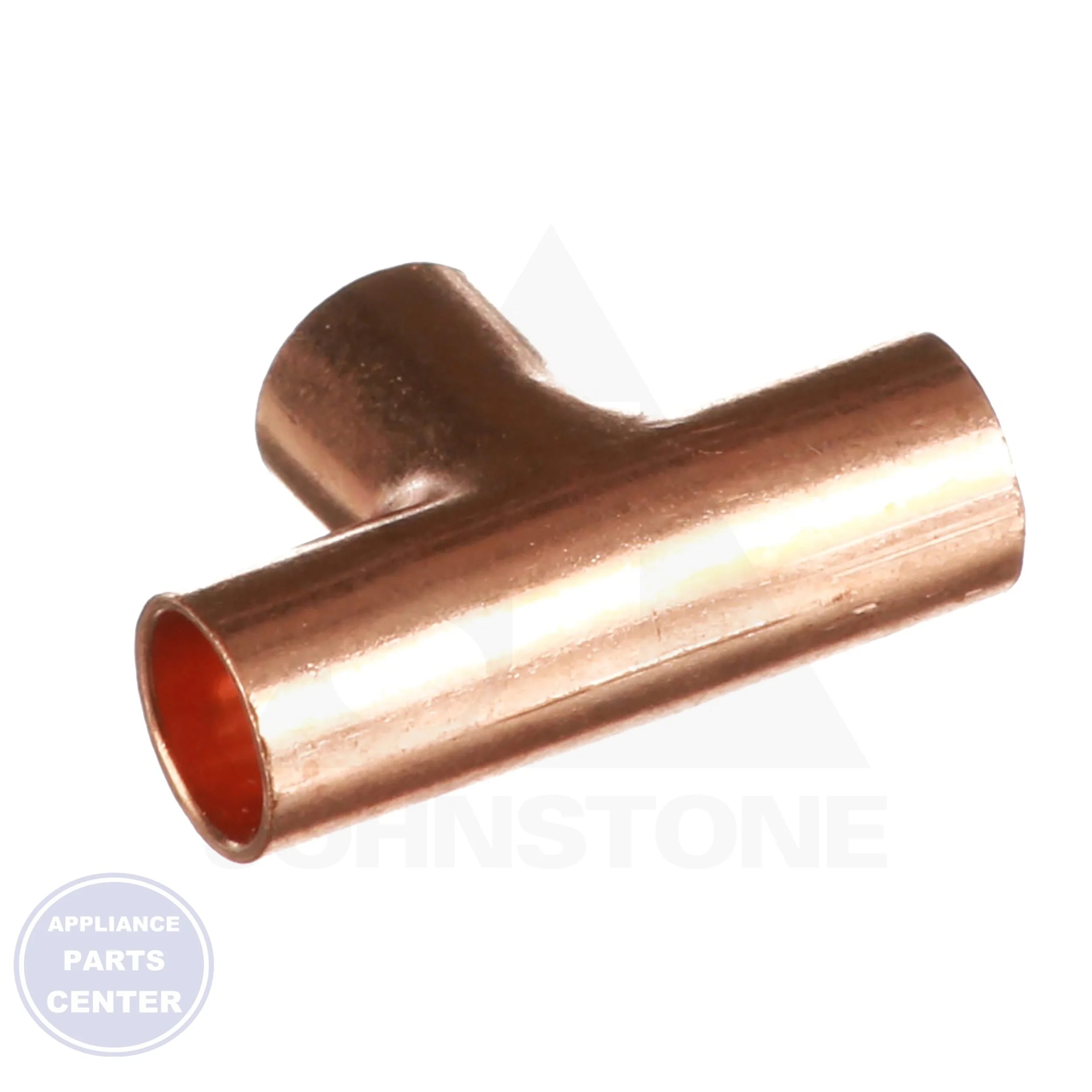1/4 x 1/4 x 1/4 Copper CxCxC Tee W40306 - Side view with 1/4 inch measurements