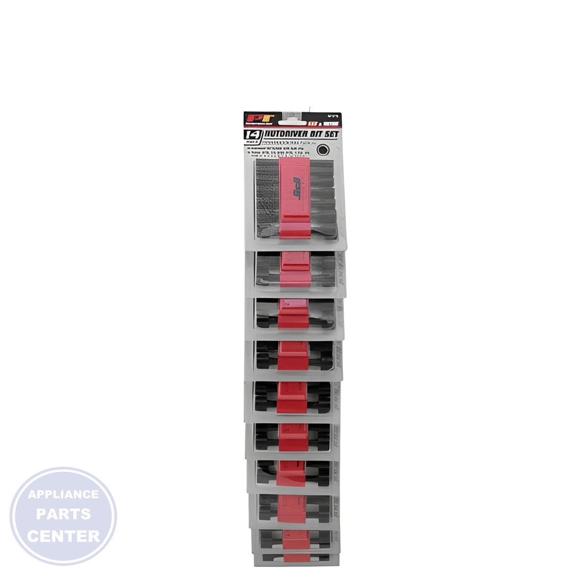 14PC NUT DRIVER BIT SET W473 - Side view with precise measurements and specs