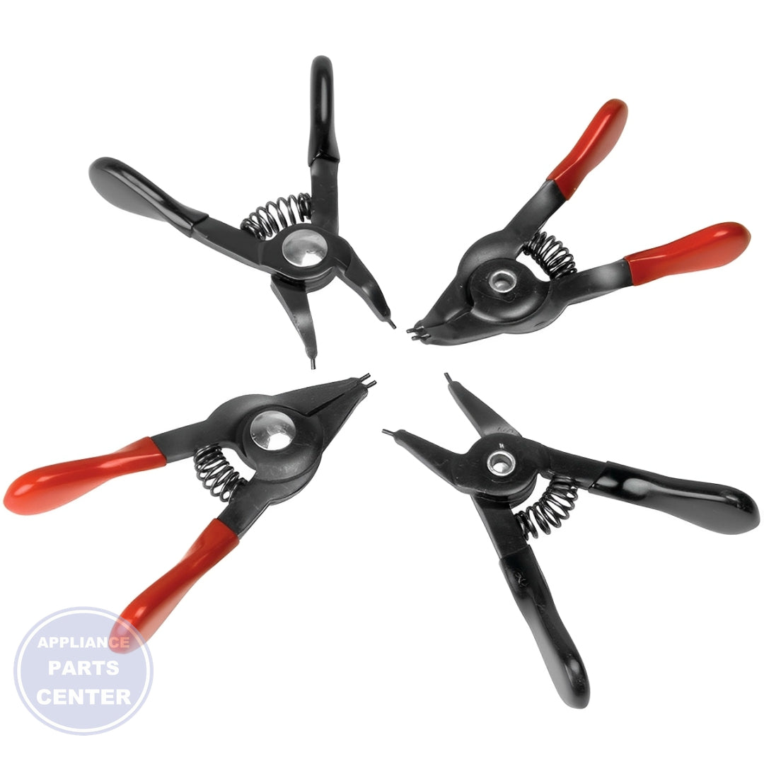 Performance Tools Inc. SNAP RING PLIER SET 4PCS W88012 - Detailed view of precise tips for snap rings