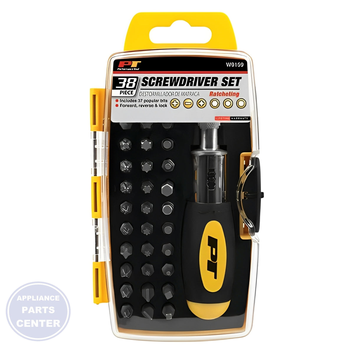PERFORMANCE TOOL 38PC RATCHET SCREWDRIVER SET W9159 - Installation in common models showing key mounting points