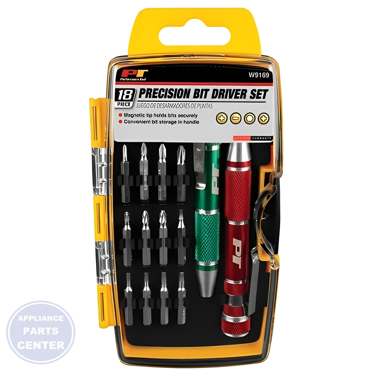 18PC PRECISION DRIVER SET W9169 - Detailed view of high-quality and durable technical details