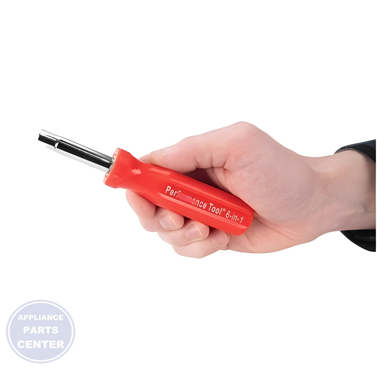 PERFORMANCE TOOL 6-IN-1 SCREWDRIVER - Installation in General Electric model, showcasing versatile usage
