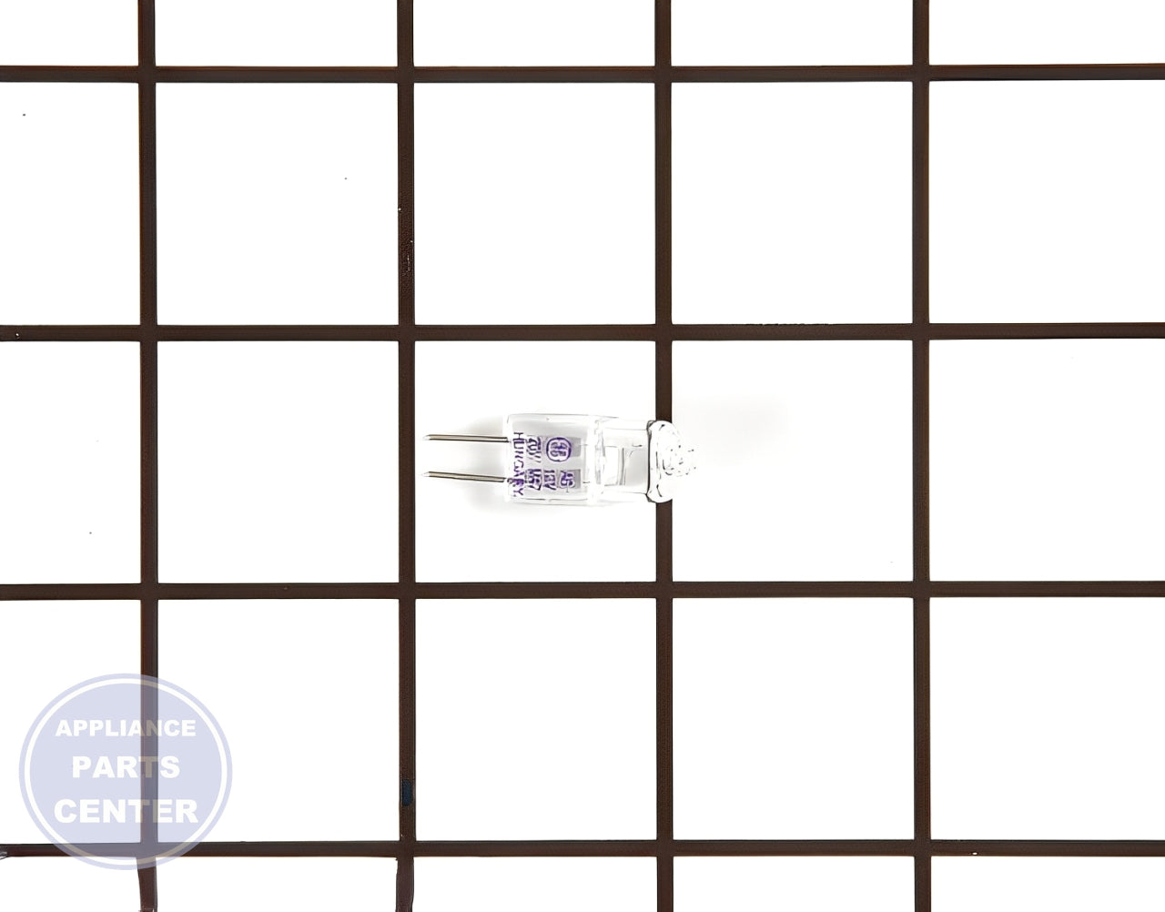 GE HALOGEN LAMP 20W 12V G4 BASE - Main view showing bright illumination for GE appliances