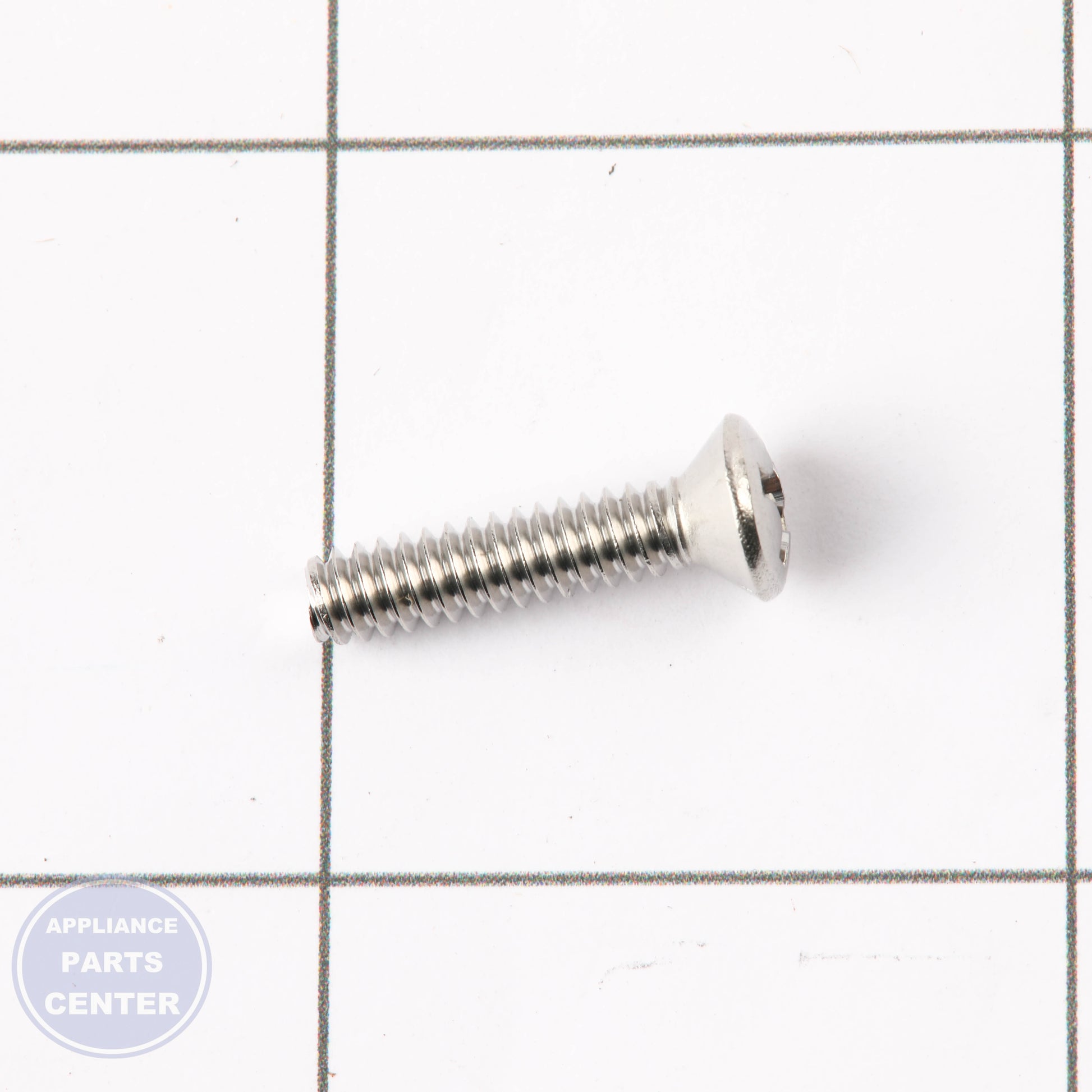 SCREW 6-32 5/8 OVAL PHILLIPS WB01X50407 - Side view with 5/8-inch length