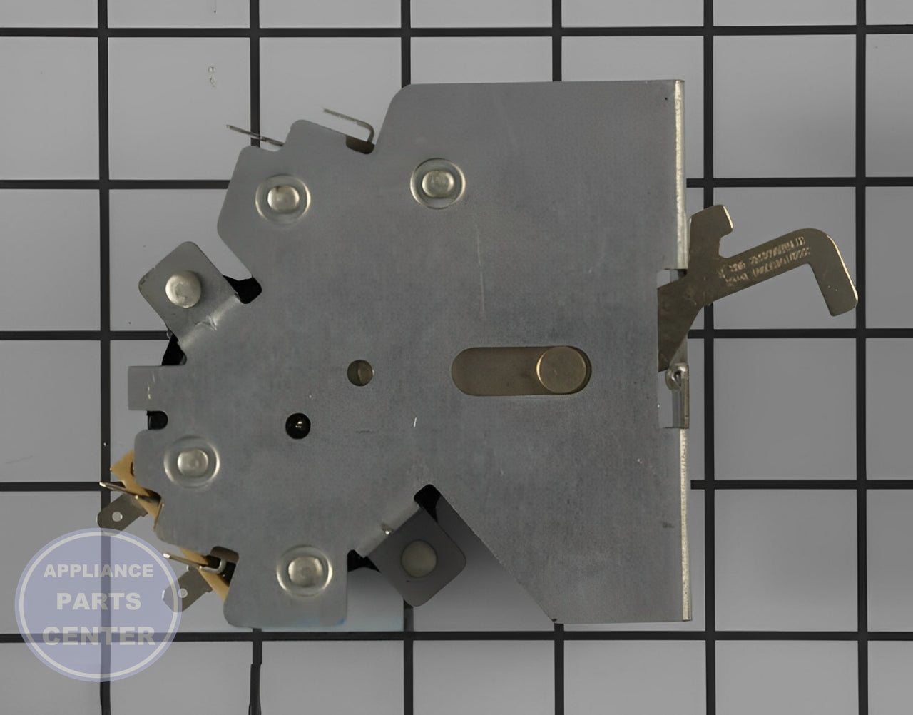 Door Lock Motor and Switch Assembly WB02K10136 - Detailed view of secure latch mechanism