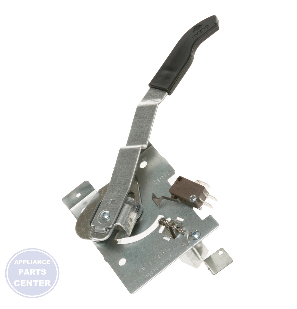 GEH LATCH ASSEMBLY WB02K10140 - Installation in GEH stoves showing secure mounting points