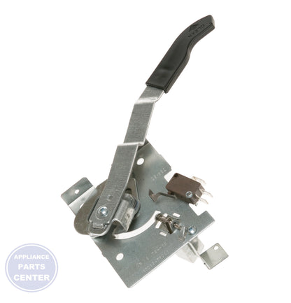 GEH LATCH ASSEMBLY WB02K10140 - Installation in GEH stoves showing secure mounting points