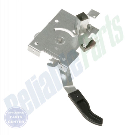 GEH LATCH ASSEMBLY WB02K10140 - Installation in GEH stoves showing secure mounting points