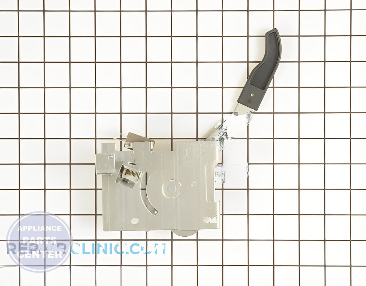 GE OVEN DOOR LATCH ASSEMBLY WB02K10144 - Main view showing secure closure for various GE models