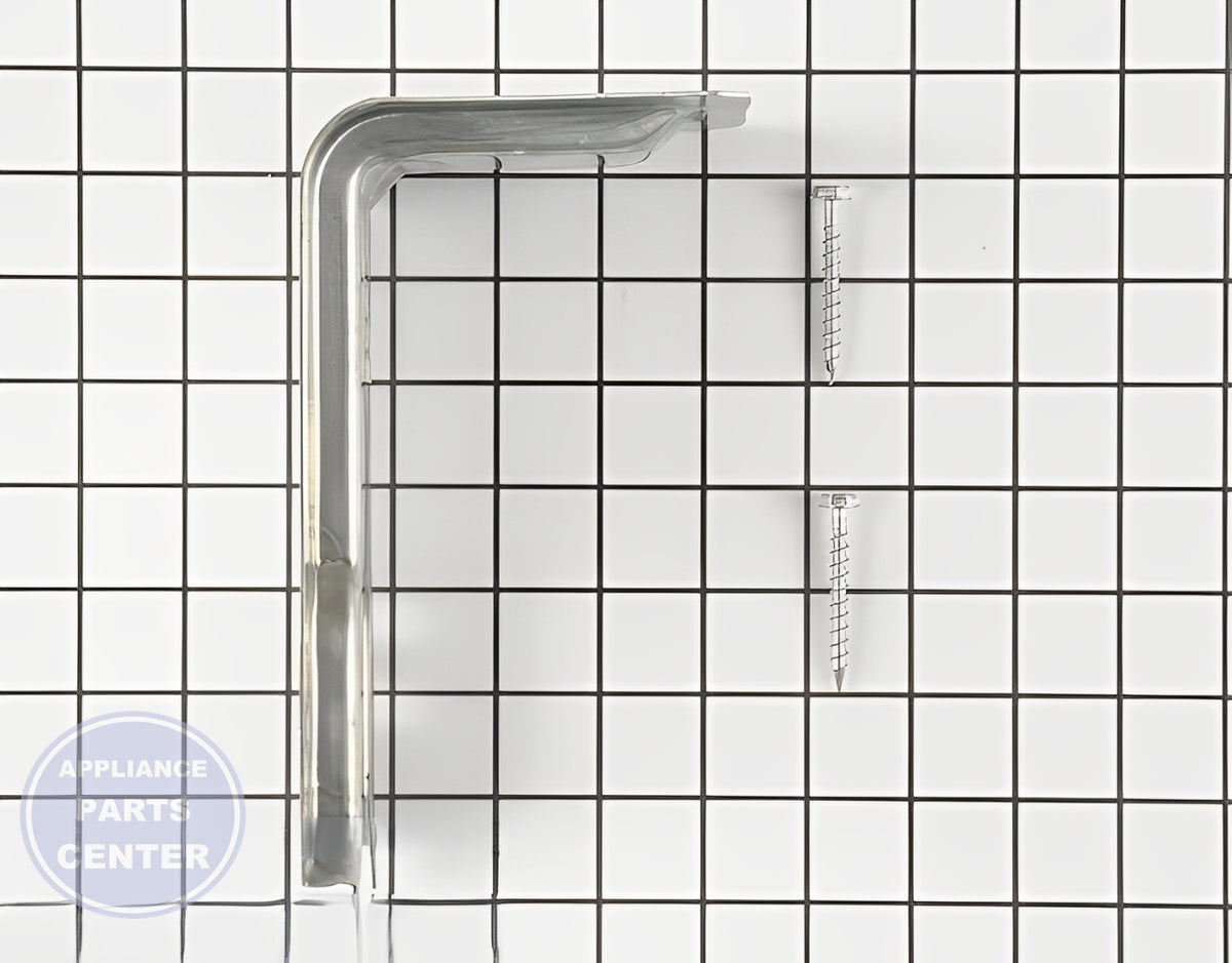 GE OVEN ANTI-TIP BRACKET ASSEMBLY WB02K10254 - Side view with precise measurements