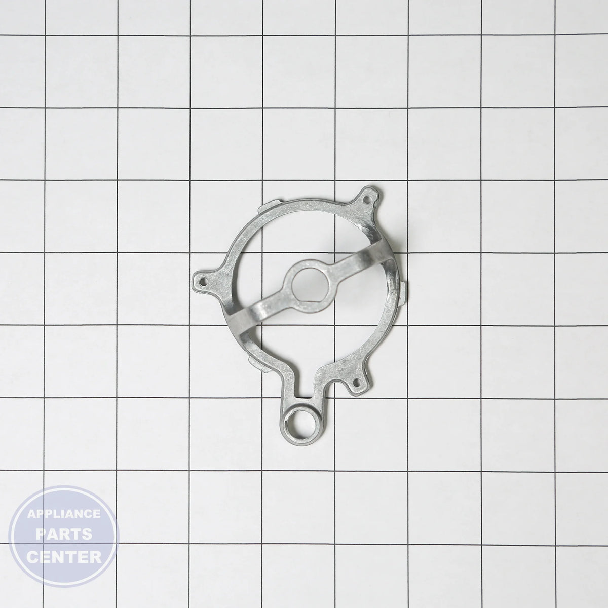 GEH COOKTOP BURNER BRACKET - EXTRA LARGE WB02K10363 - Installation in GEH model displaying key mounting points